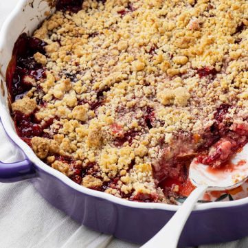 Poêlée de fruits façon crumble