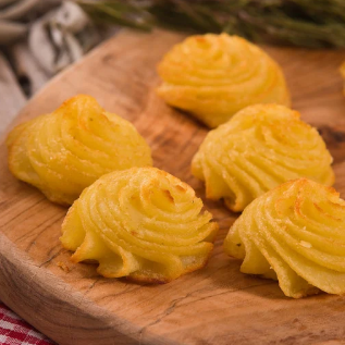 Pommes duchesses carottes