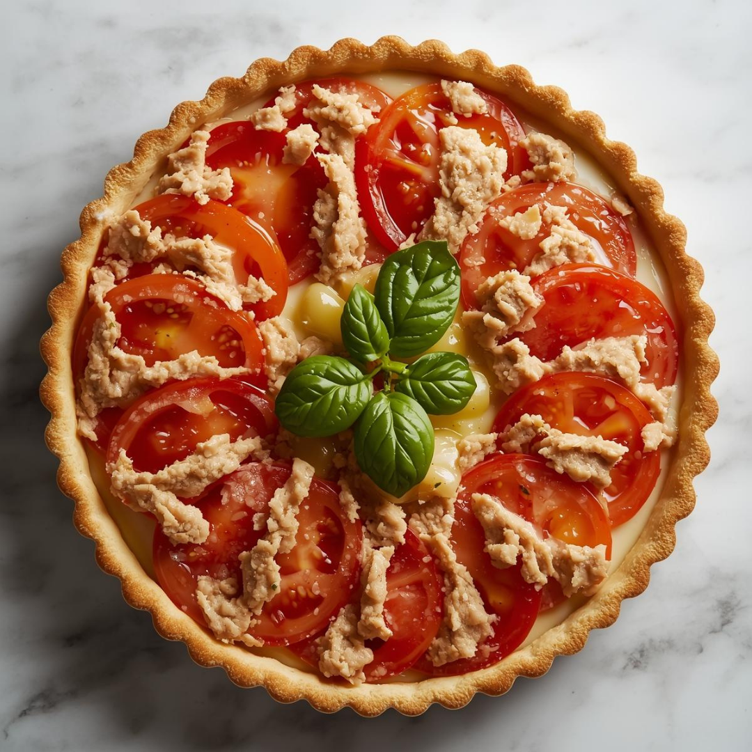Tarte salée tomate thon