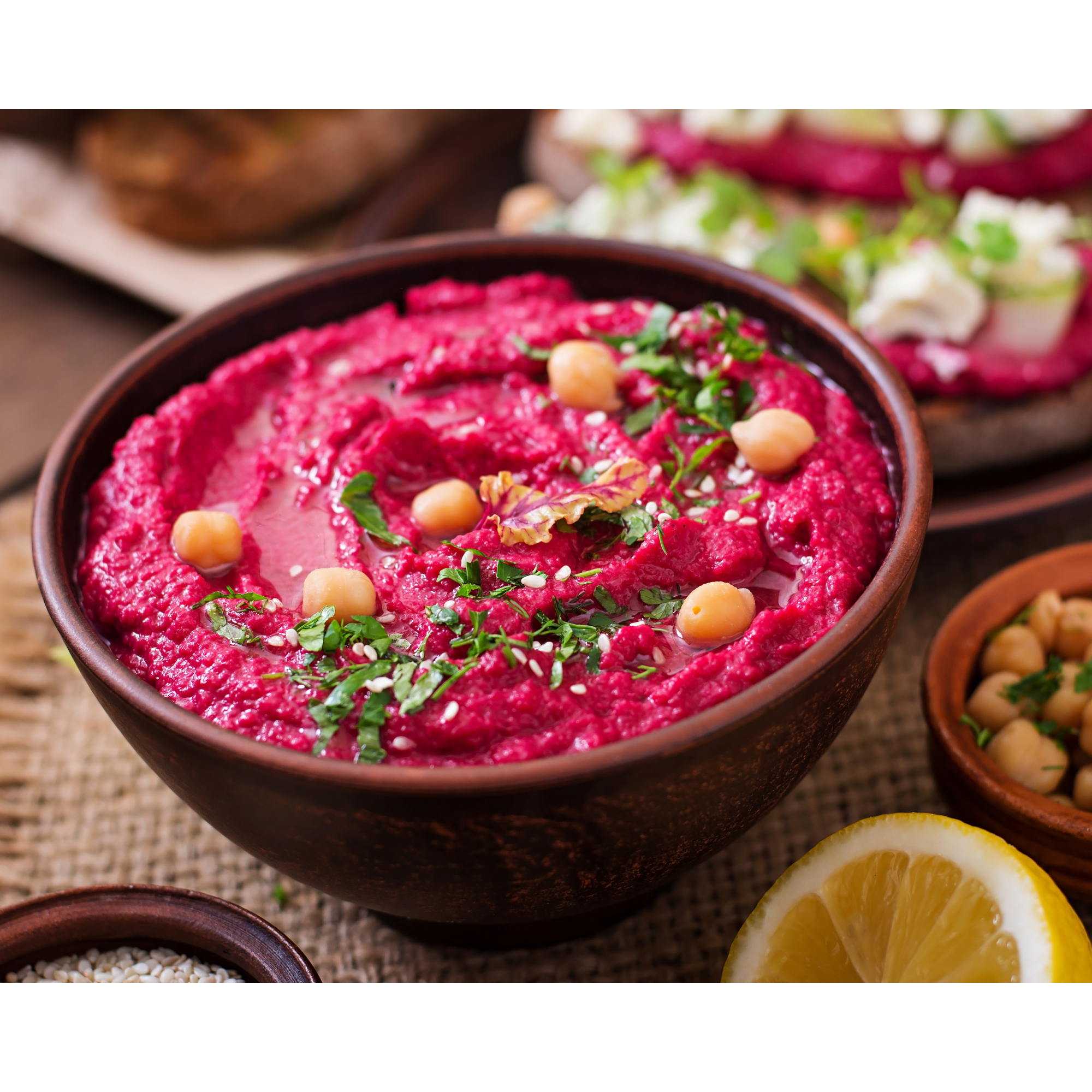 Houmous à la betterave