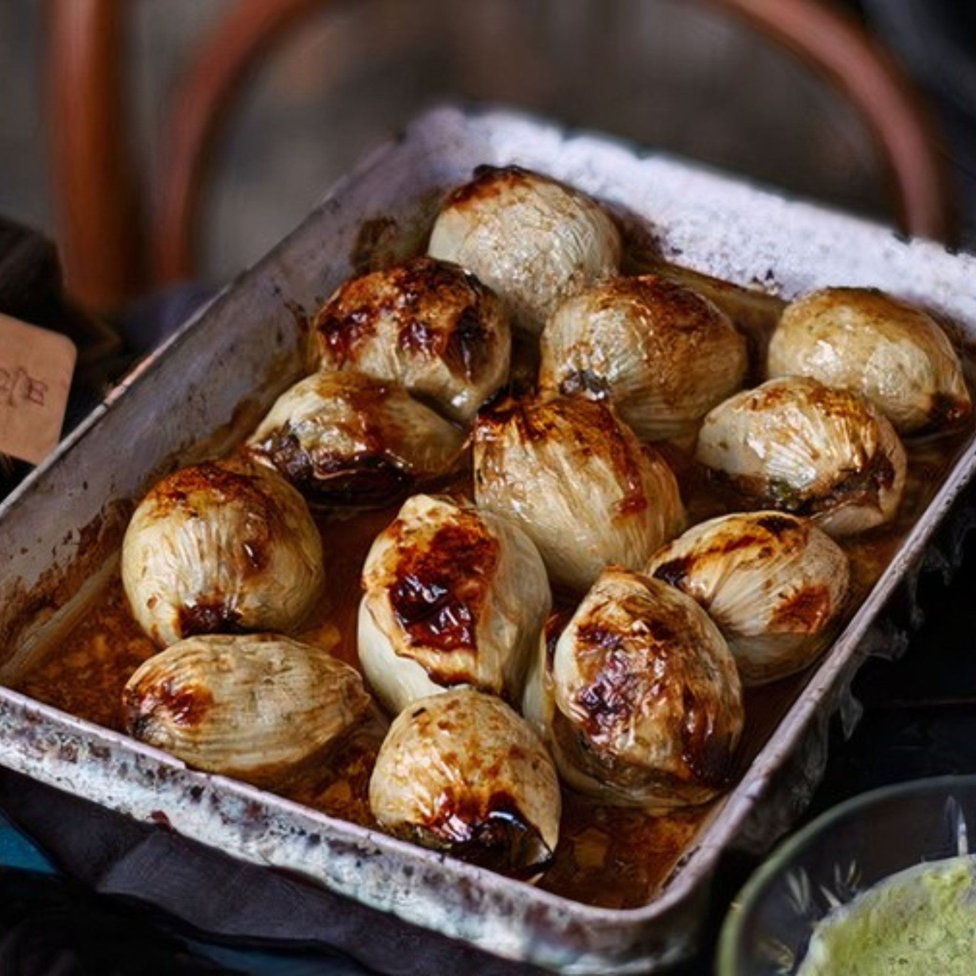 Oignons farcis aux lentilles