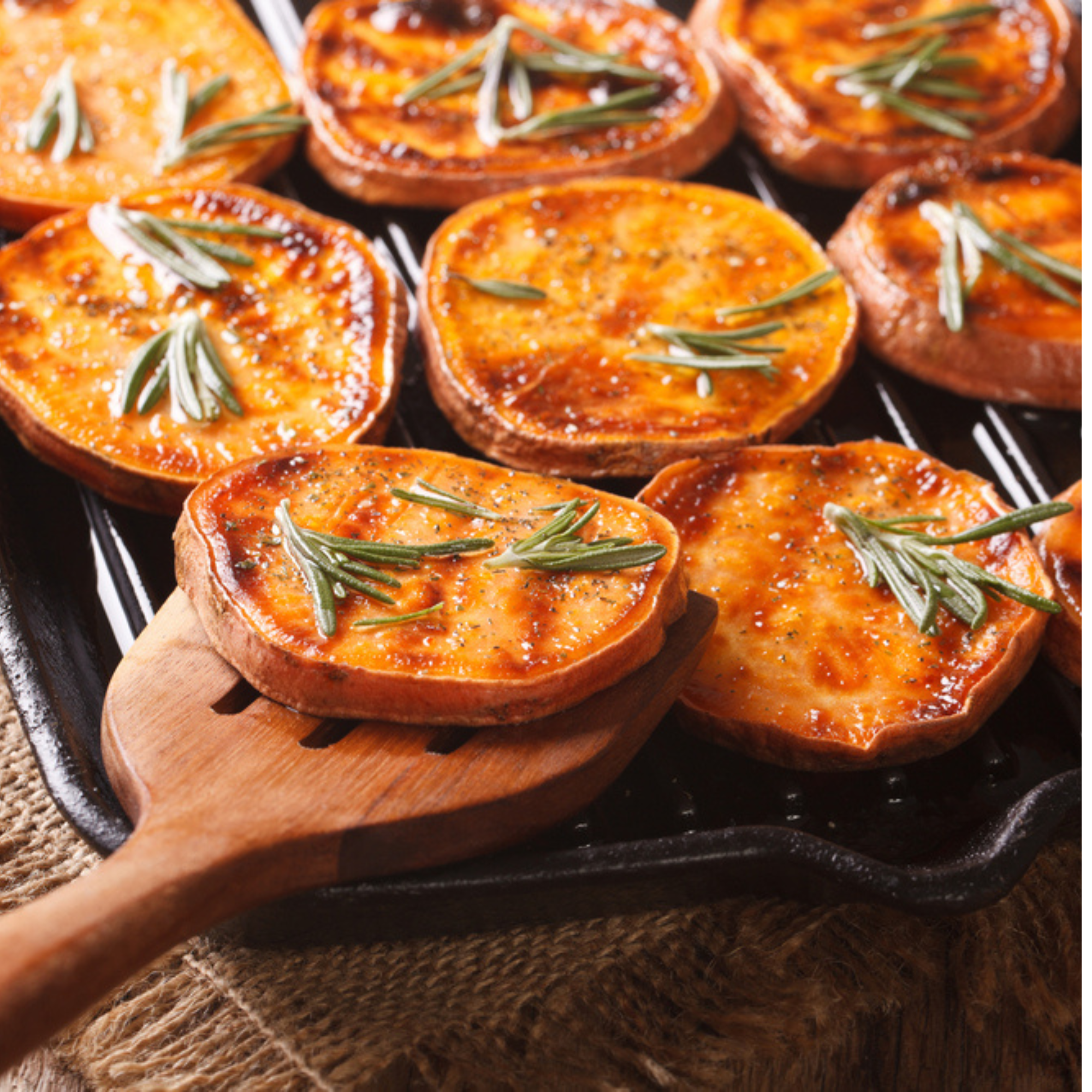 Patates douces aux épices de Noël