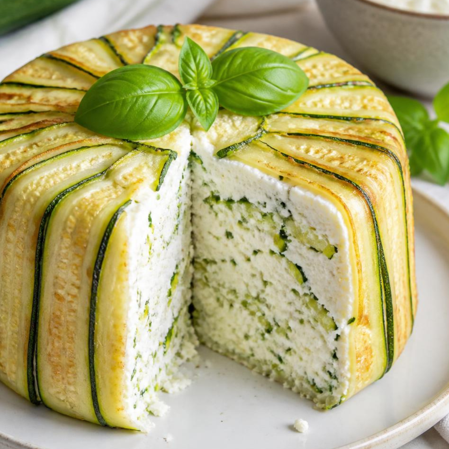 Charlotte aux courgettes et à la ricotta