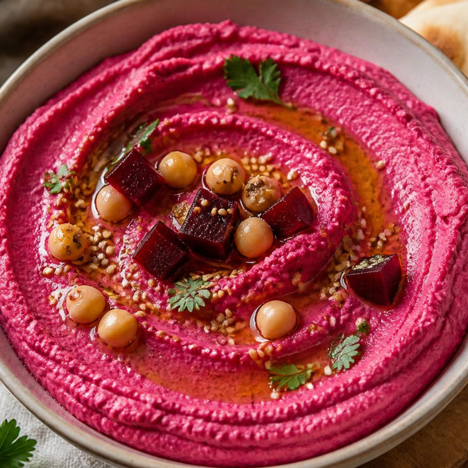 Houmous à la betterave